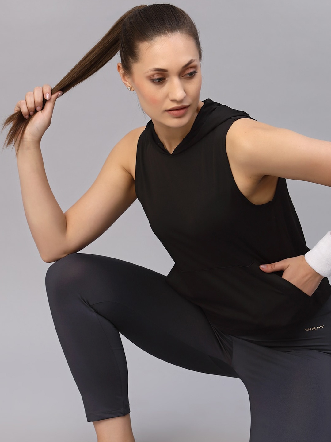 

Rigo Sleveless Black ActiveWear Top