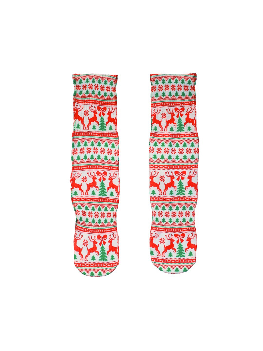 

The Boring Socks Unisex Patterned Calf Length Socks, Red