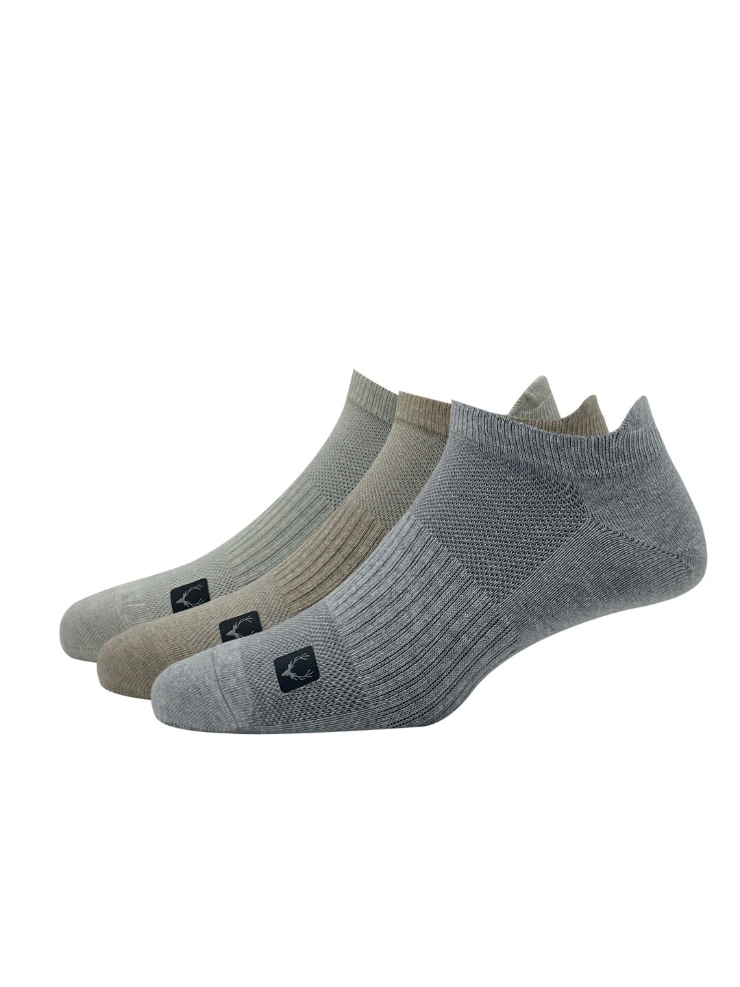 

Allen Solly Men Pack Of 3 Patterned Ankle Length Socks, Cream