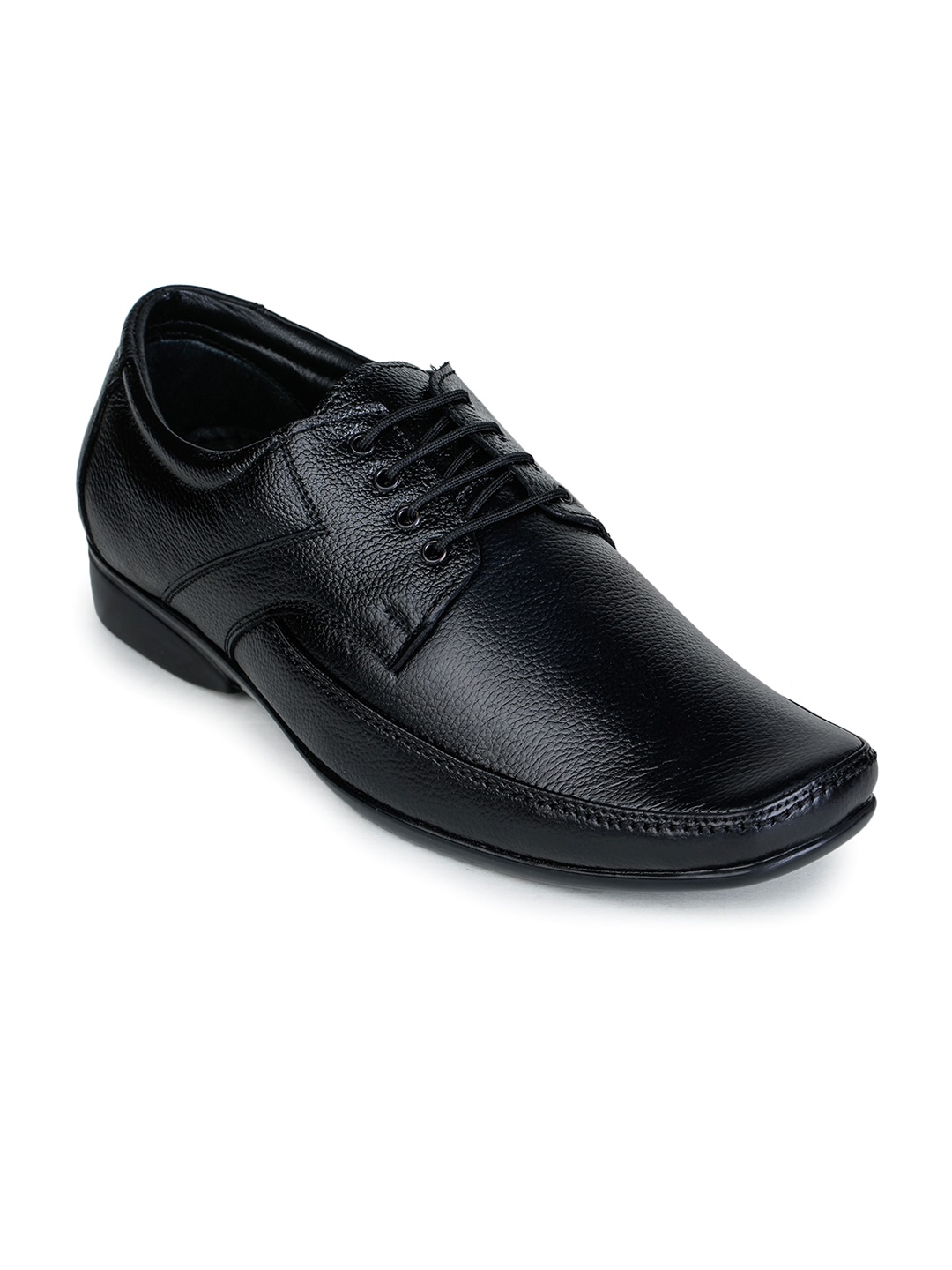 

Liberty Men Textured Leather Formal Derbys, Black