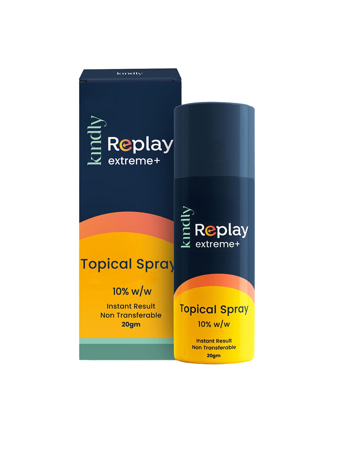 

Kindly Health Replay Extreme+ Topical Non-Transferrable Delay Spray - 20 g, Yellow