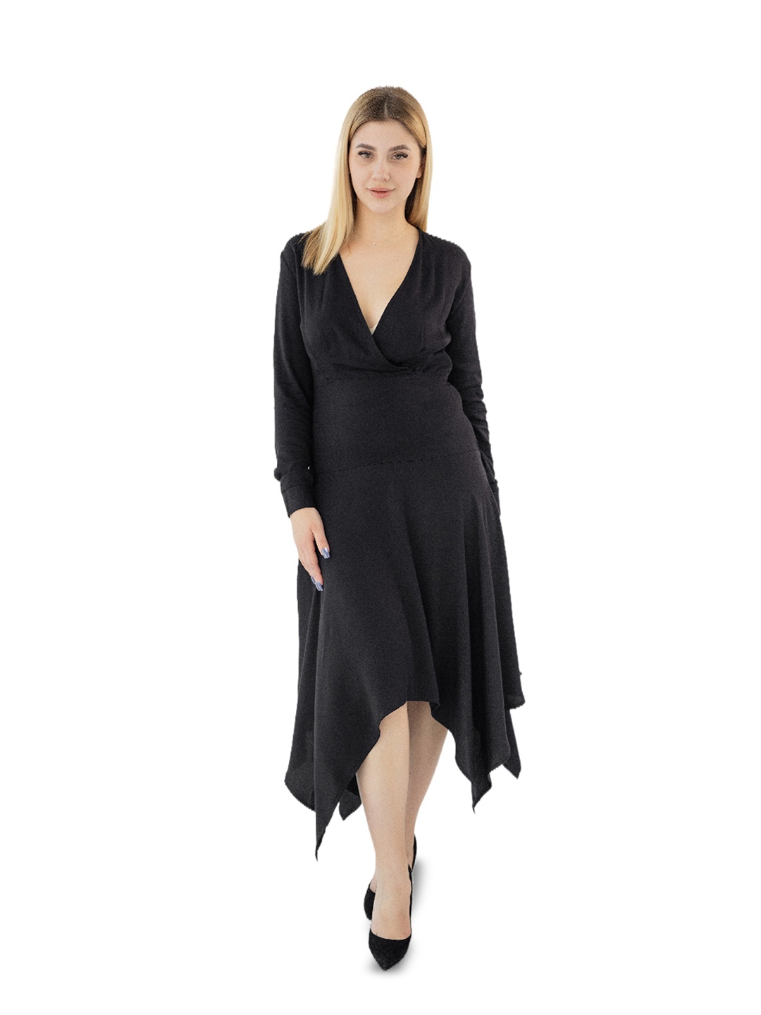 

Diyas London Fit & Flare Professional Midi Dress, Black