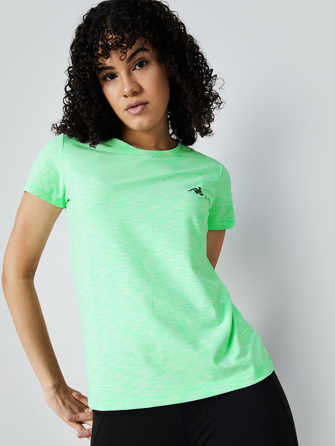 

Kappa Women Round Neck T-shirt, Green