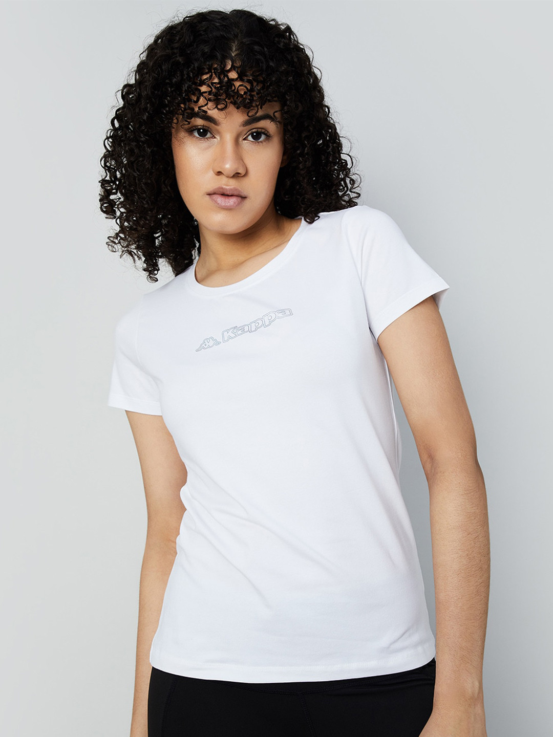 

Kappa Women Typography T-shirt, White