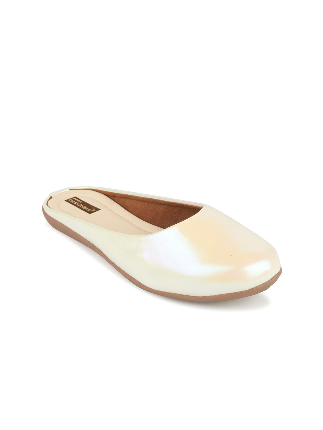 

DESI COLOUR Round Toe Mules, White