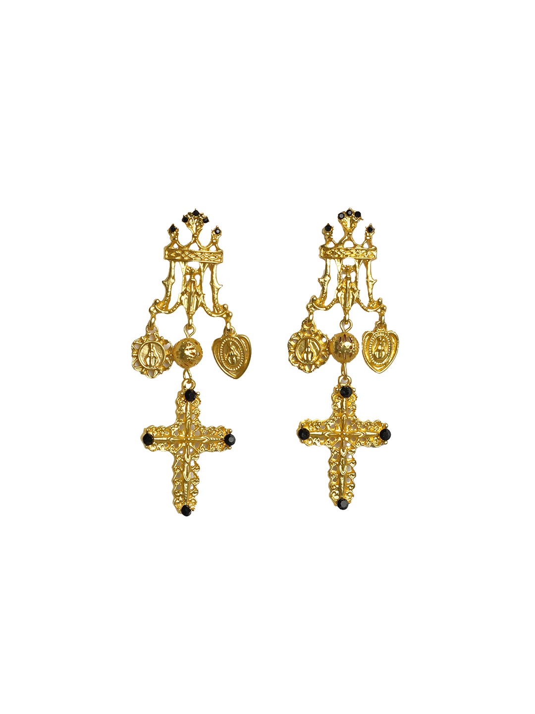 

Theater Contemporary Drop Earrings, Gold
