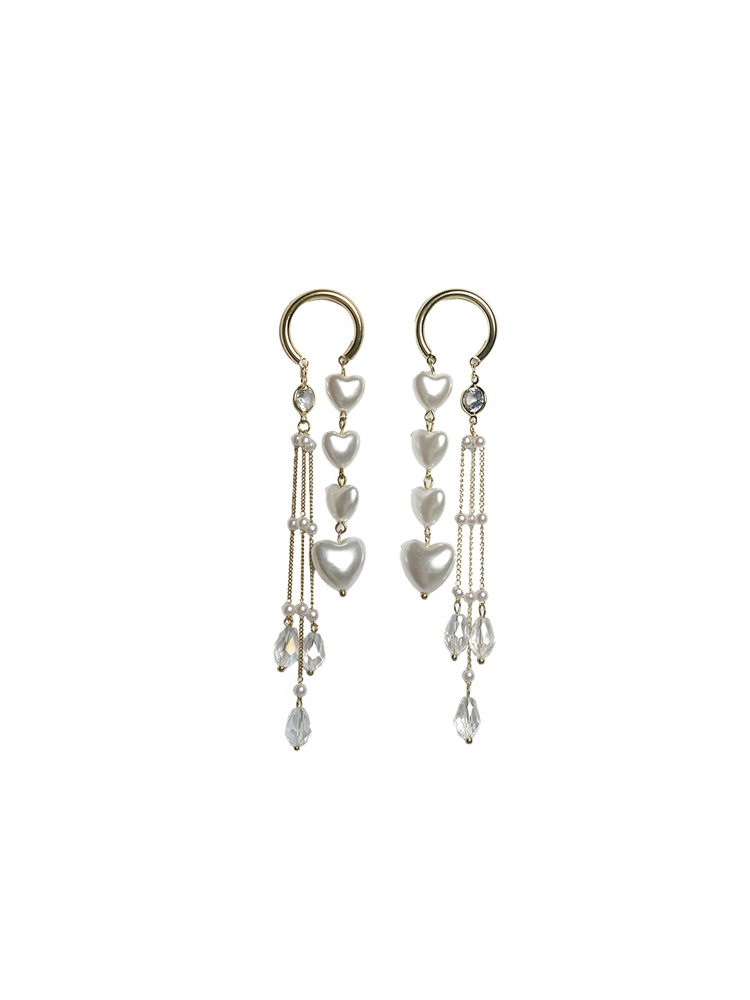 

Theater Alloy Contemporary Studs Earrings, Gold