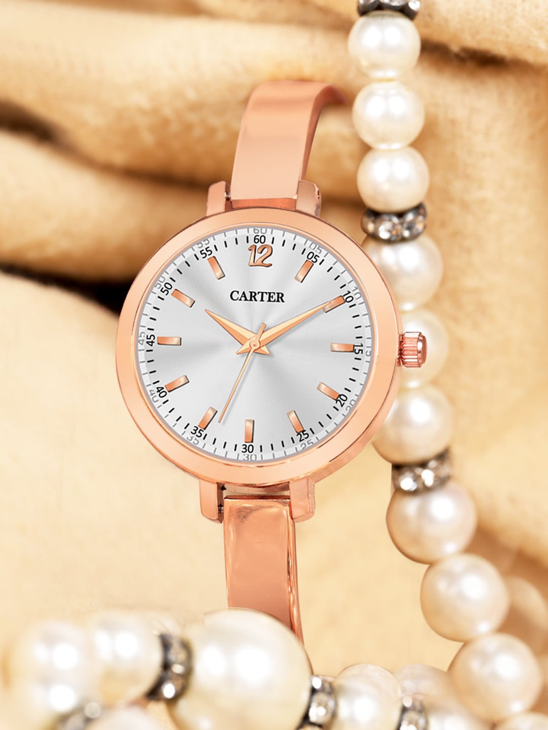 

Sandy D Carter Women Embellished Dial & Bracelet Style Straps Analogue Watch SDC24-20-WH, White