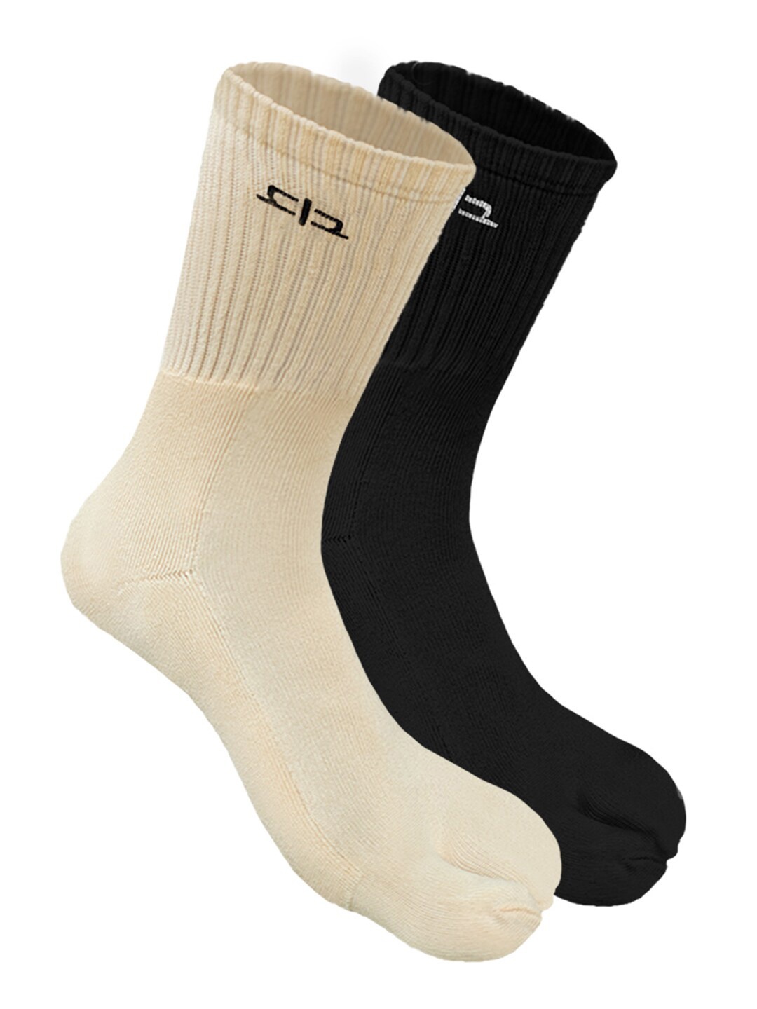 

Heelium Women Pack of 2 Bamboo Super Soft & Odour-Free Breathable Toe-Calf Length Socks, Black