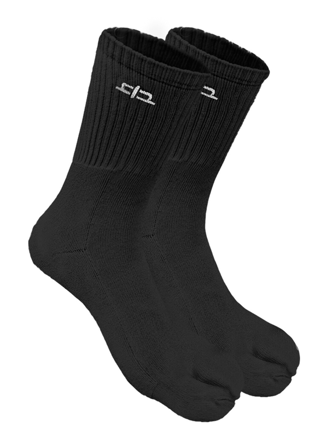 

Heelium Women Pack of 2 Bamboo Super Soft & Odour-Free Breathable Toe-Calf Length Socks, Black