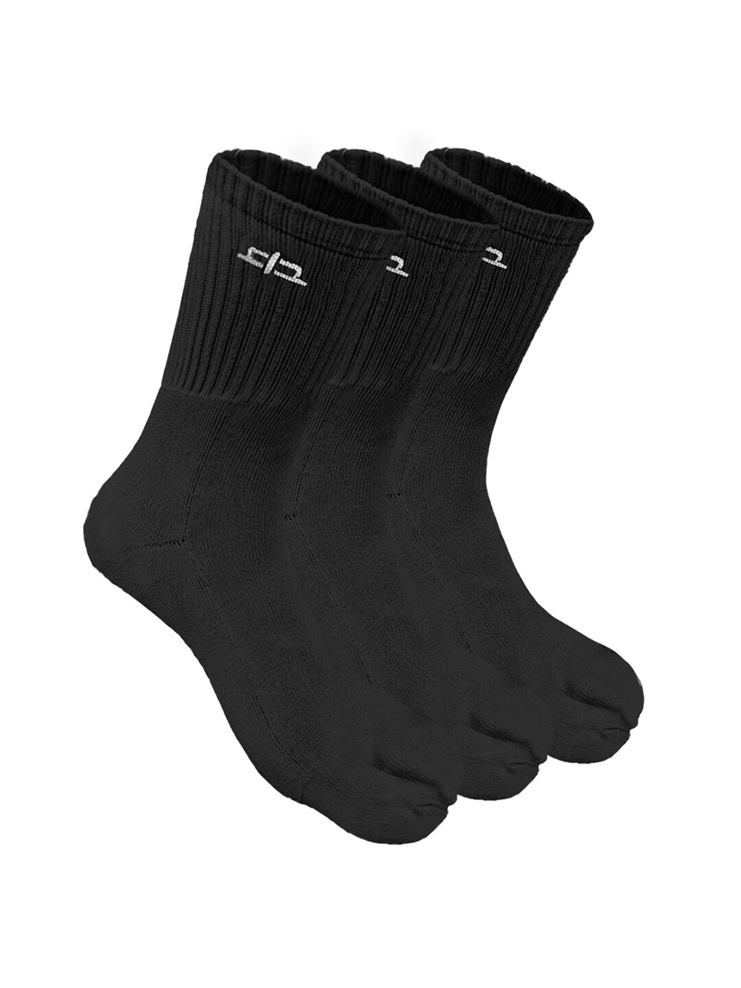 

Heelium Women Pack of 3 Bamboo Super Soft & Odour-Free Breathable Toe-Calf Length Socks, Black