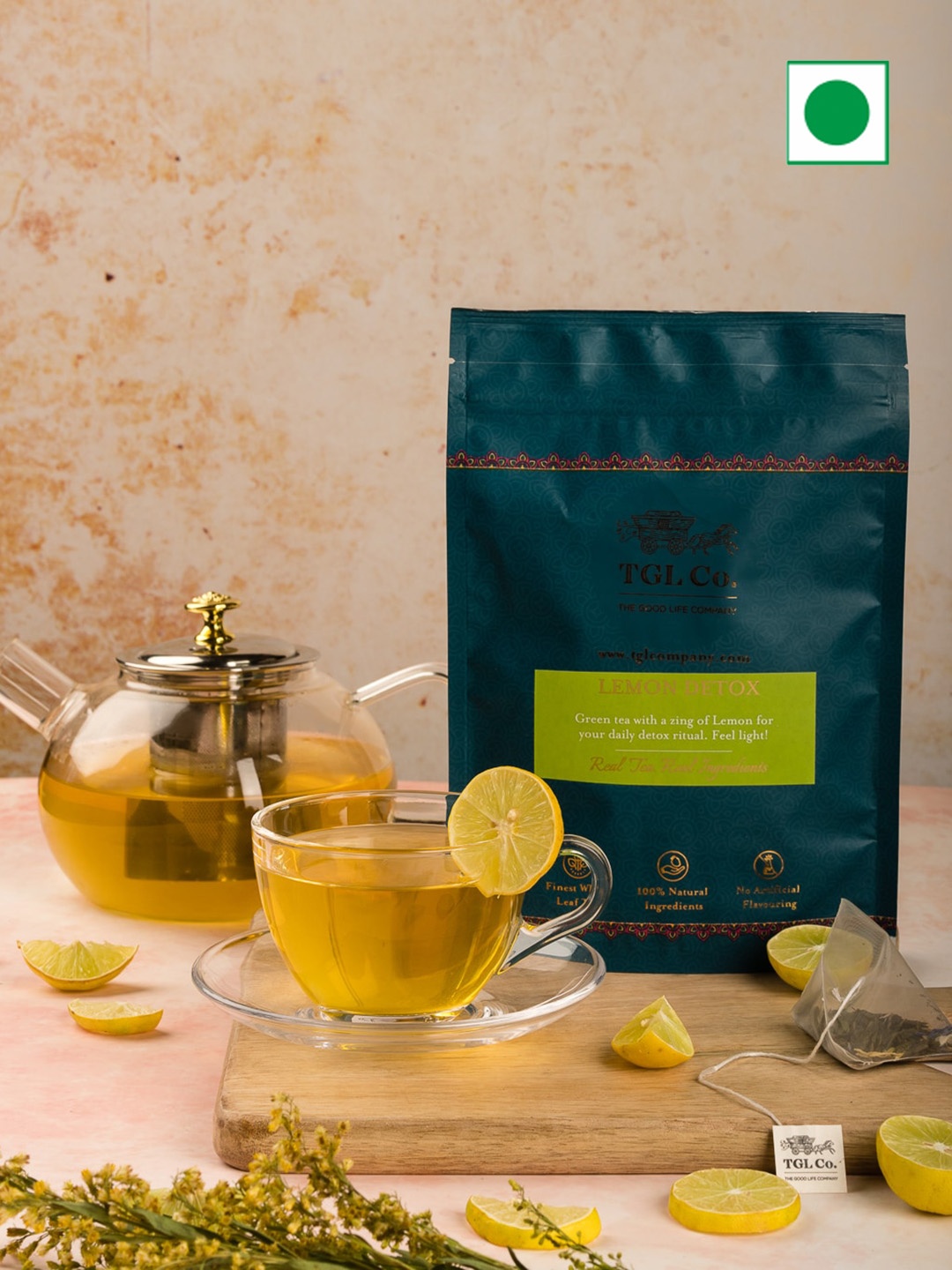 

TGL Co. Lemon Detox Loose Leaf Green Tea - 50gms, Brown