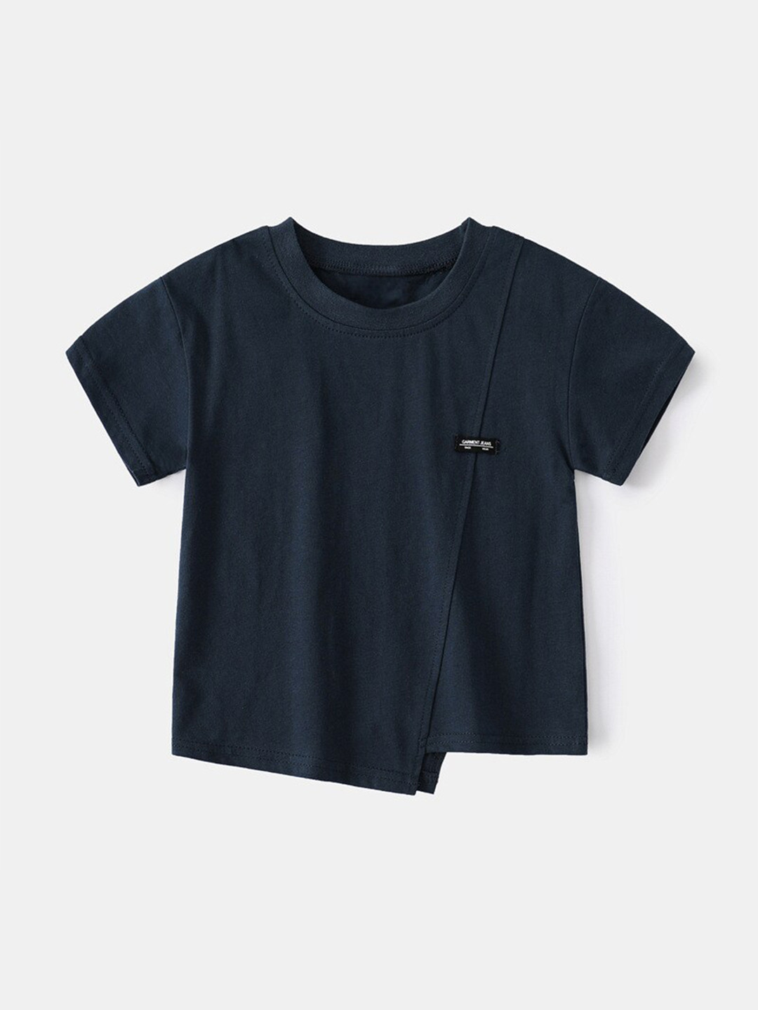 

StyleCast Boys Drop-Shoulder Sleeves Pure Cotton Cut Outs T-shirt, Black