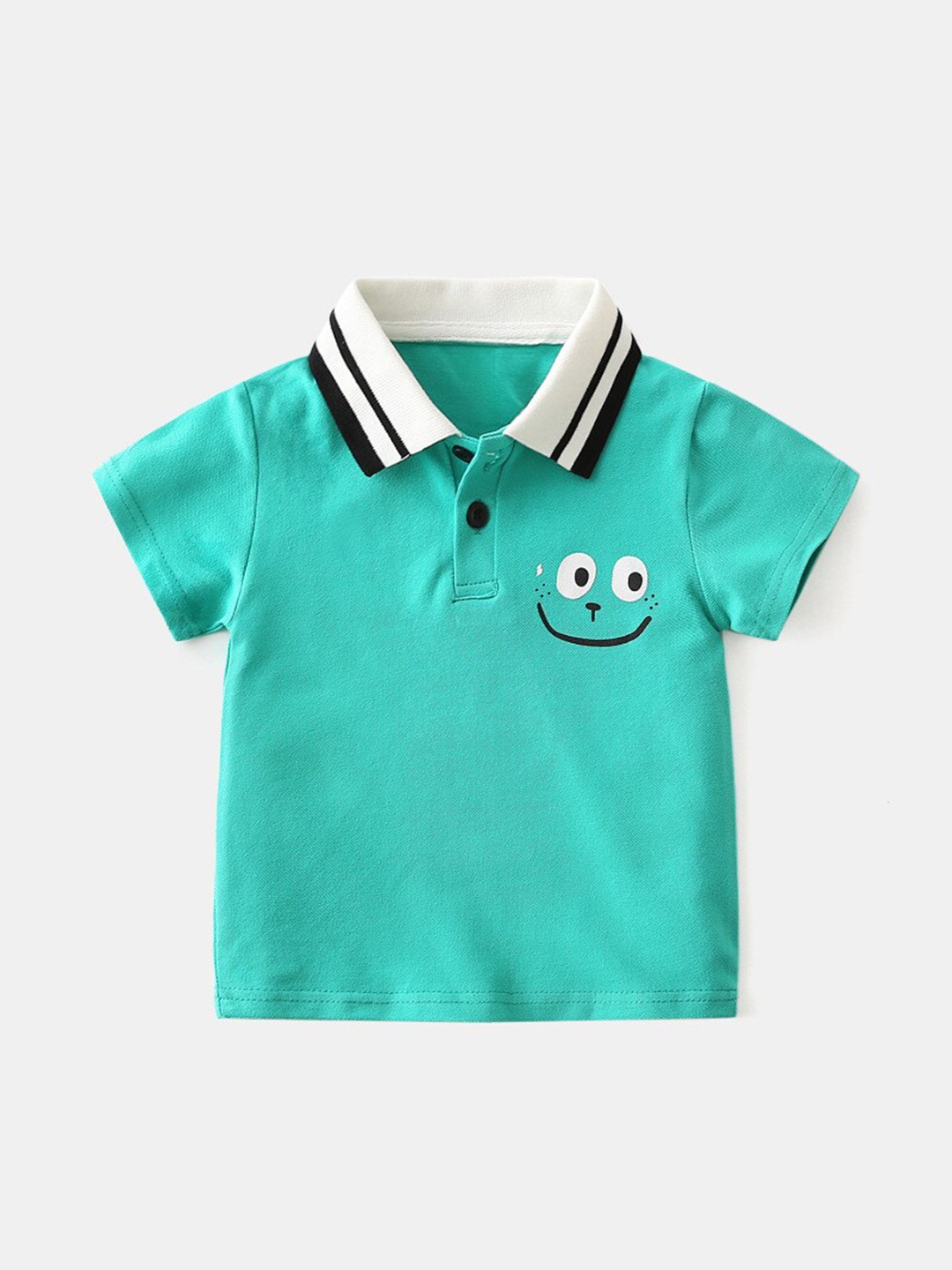 

StyleCast Boys Polo Collar Pure Cotton Tshirt, Green