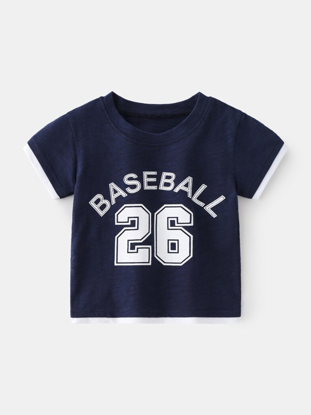 

StyleCast Boys Pure Cotton Nautical Tshirt, Navy blue