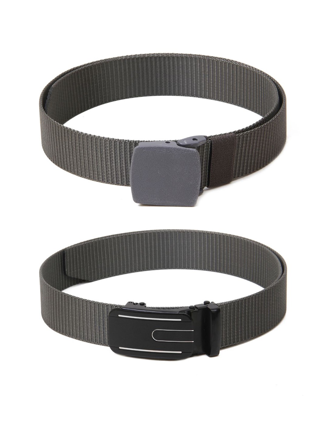 

Calvadoss Women Set of 2 Textured Belt, Grey