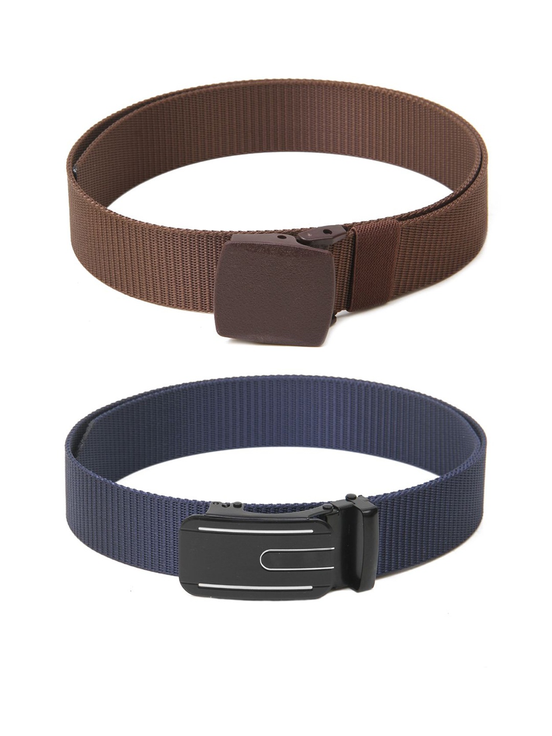 

Calvadoss Boys Set Of 2 Textured Belt, Brown
