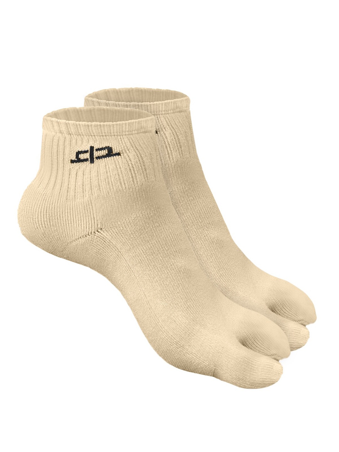 

Heelium Women Pack of 2 Bamboo Super Soft & Odour-Free Breathable Toe-Ankle Length Socks, Beige