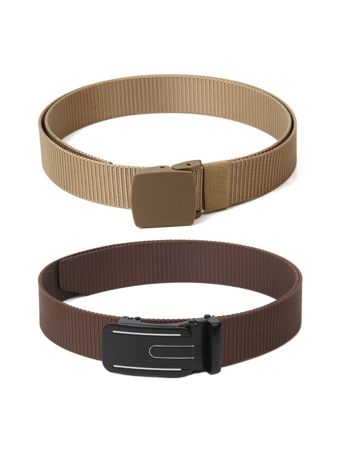 

Calvadoss Boys Set Of 2 Textured Belt, Beige