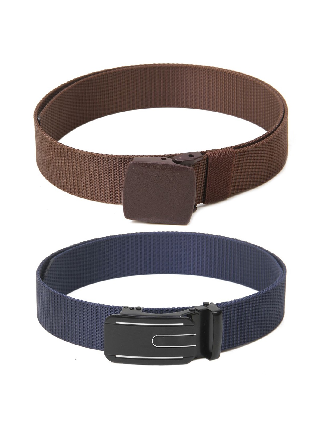 

Calvadoss Boys Set Of 2 Textured Belt, Brown