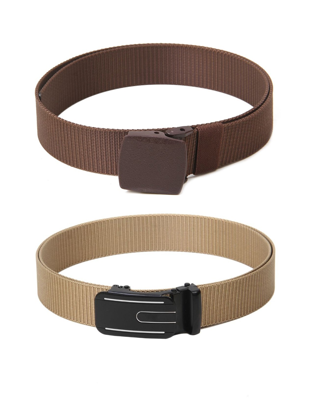 

Calvadoss Boys Set Of 2 Textured Belt, Brown