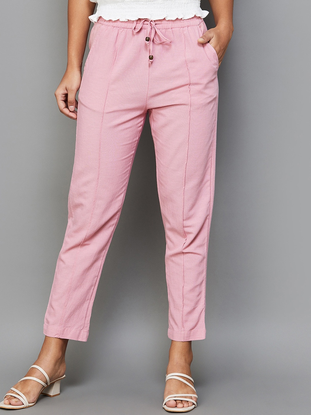 

Fame Forever by Lifestyle Women Mid Rise Trousers, Pink