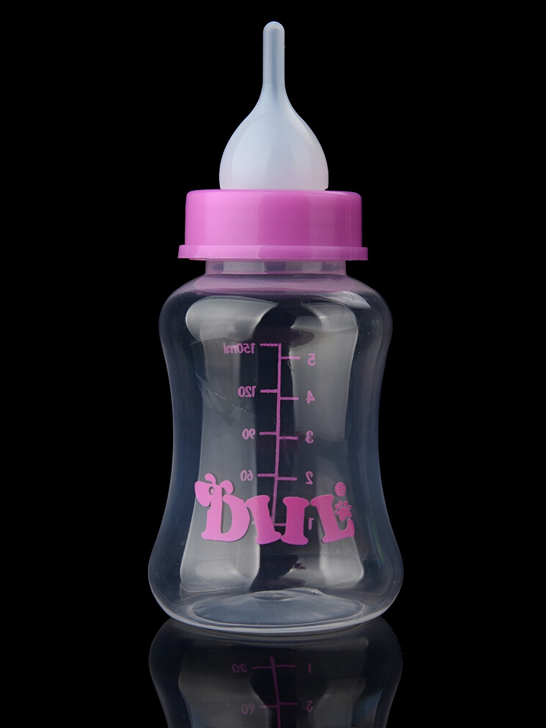 

Kuber Industries Pink & Transparent Single Plastic Solid Water Bottle
