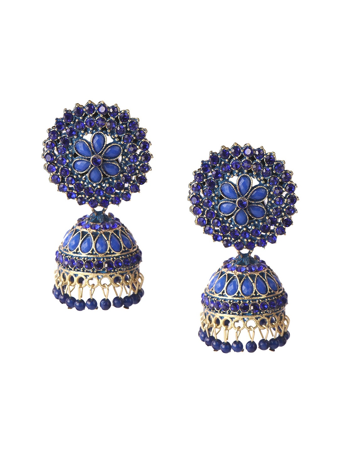 

Keviv Dome Shaped Jhumkas Earrings, Blue