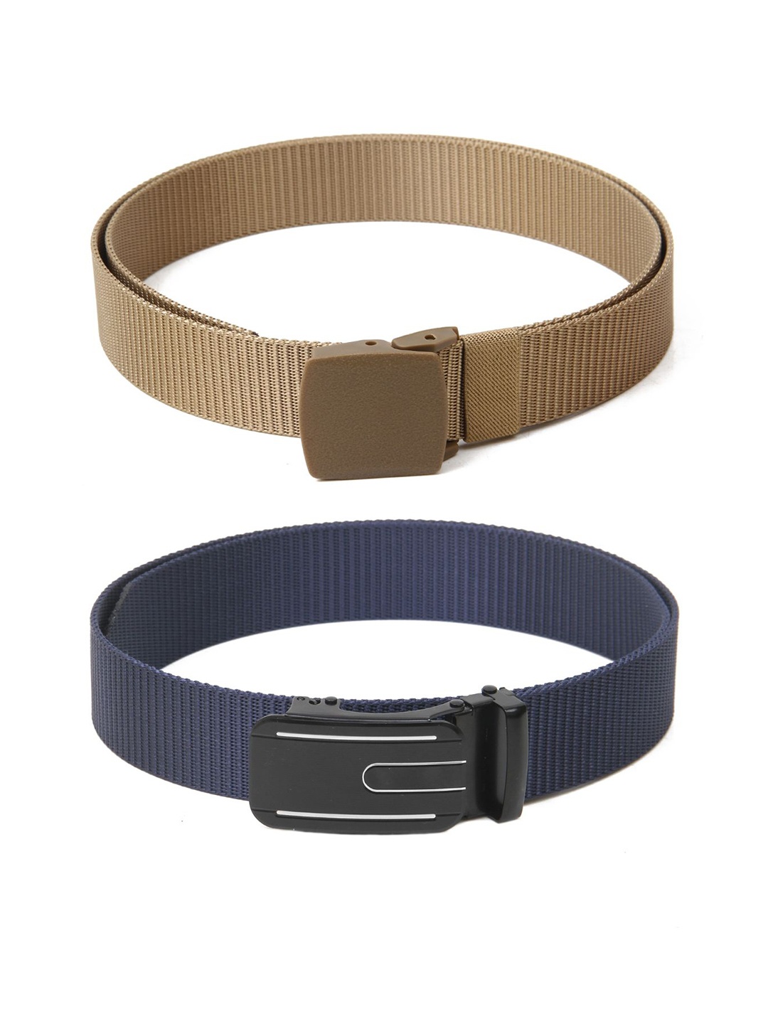 

Calvadoss Girls Set of 2 Textured Belt, Beige