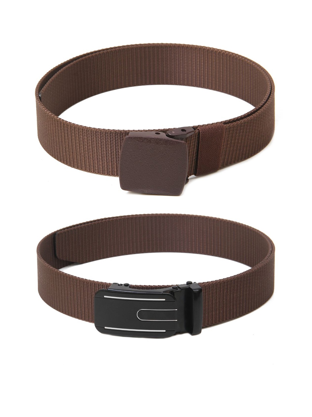 

Calvadoss Girls Set of 2 Textured Belt, Brown
