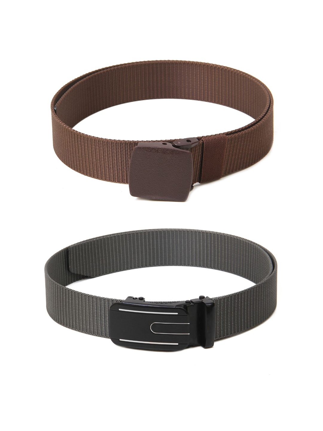 

Calvadoss Girls Set Of 2 Textured Canvas Belt, Brown