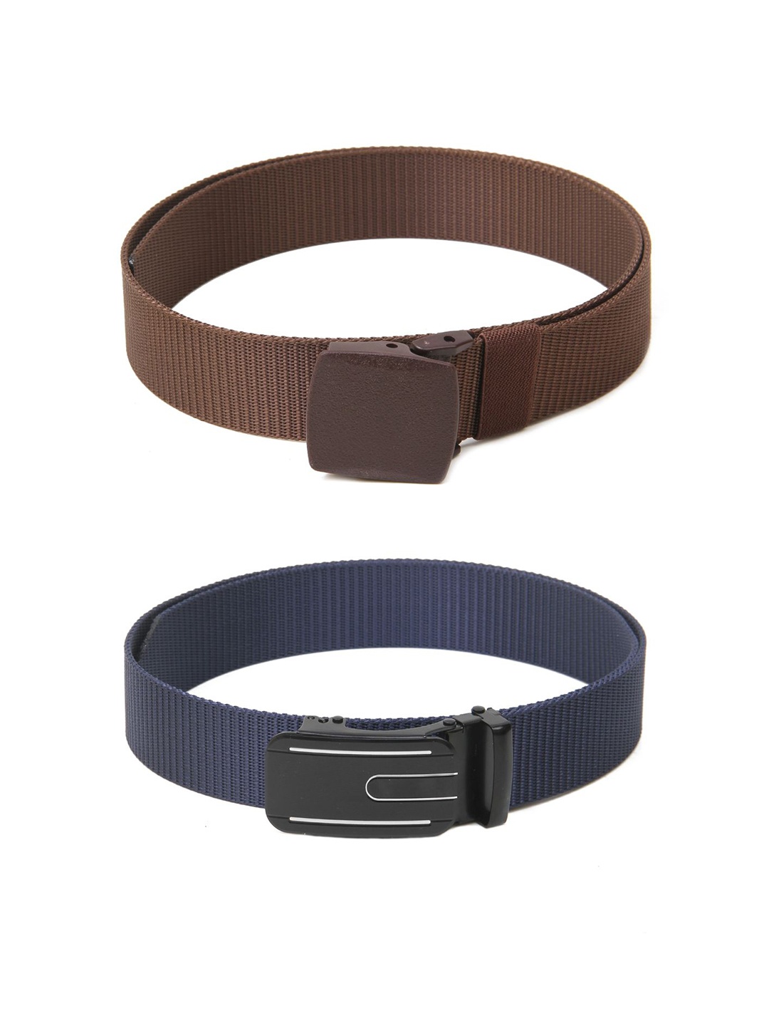 

Calvadoss Girls Set Of 2 Textured Canvas Belt, Brown