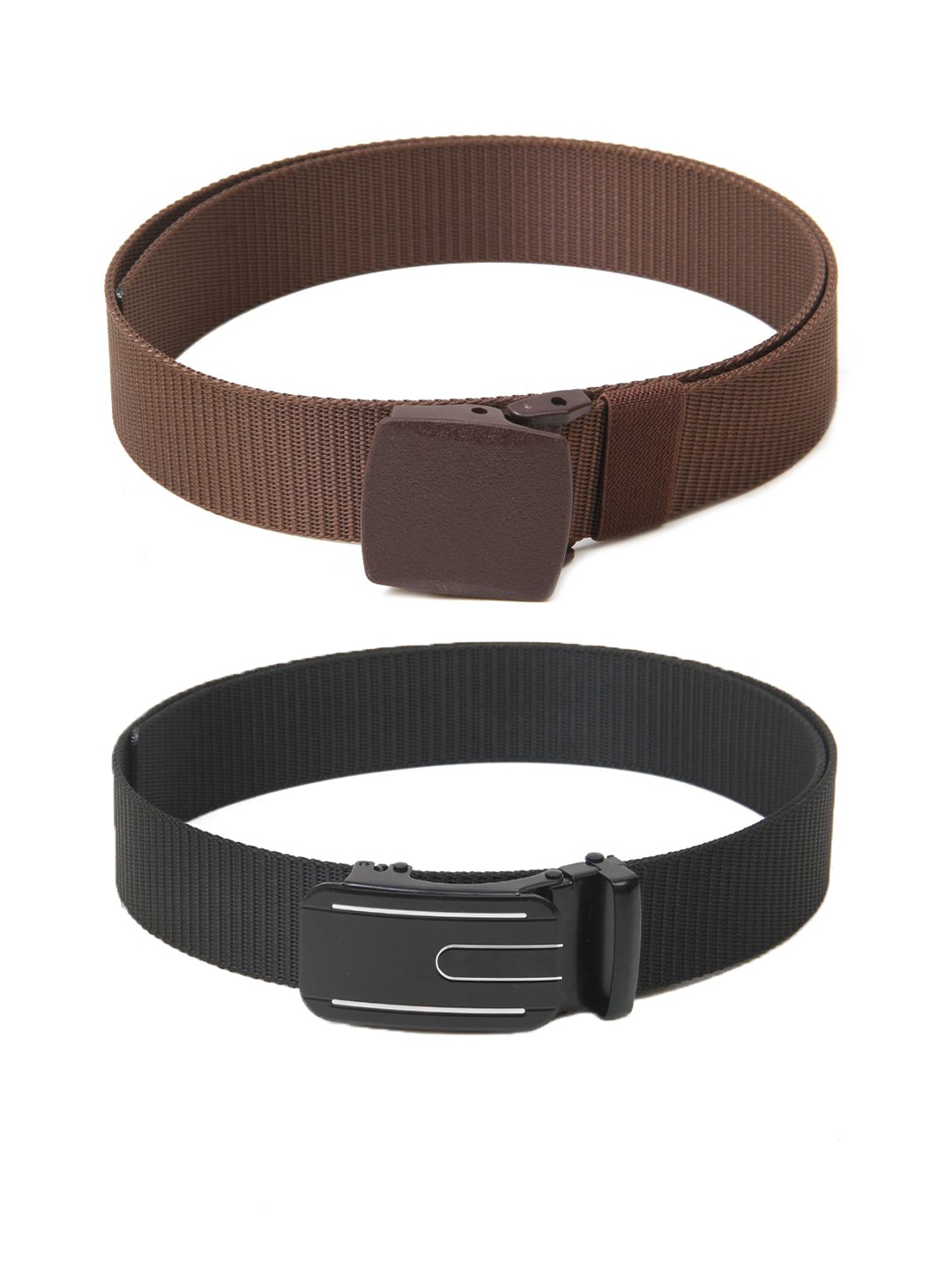 

Calvadoss Girls Set Of 2 Textured Canvas Belt, Brown