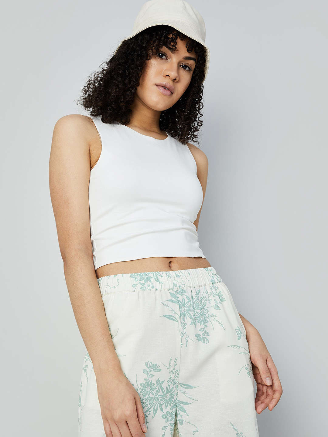 

Ginger by Lifestyle Cotton Crop Top, White