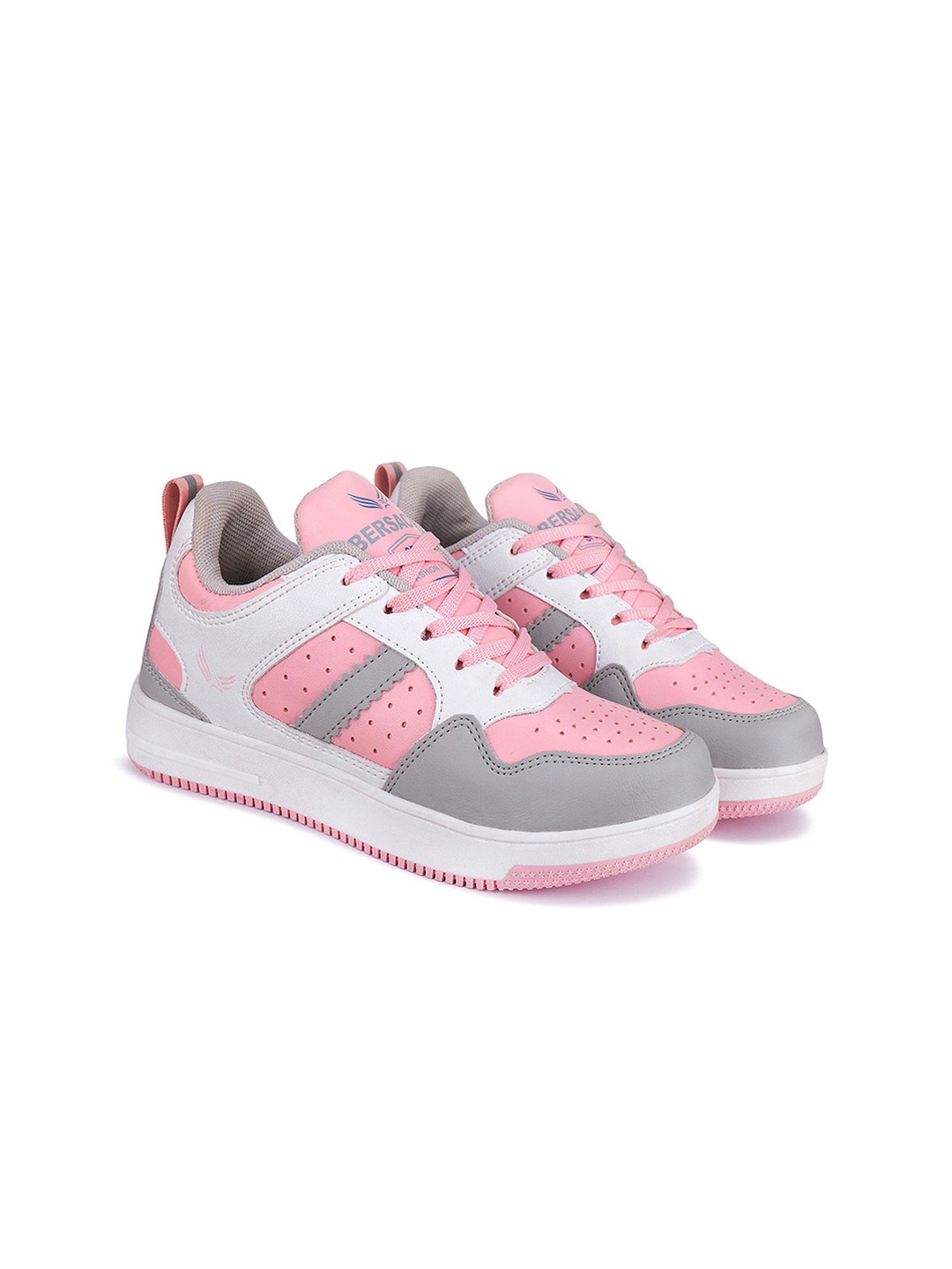 

BERSACHE Women Colourblocked Canvas Sneakers, Pink