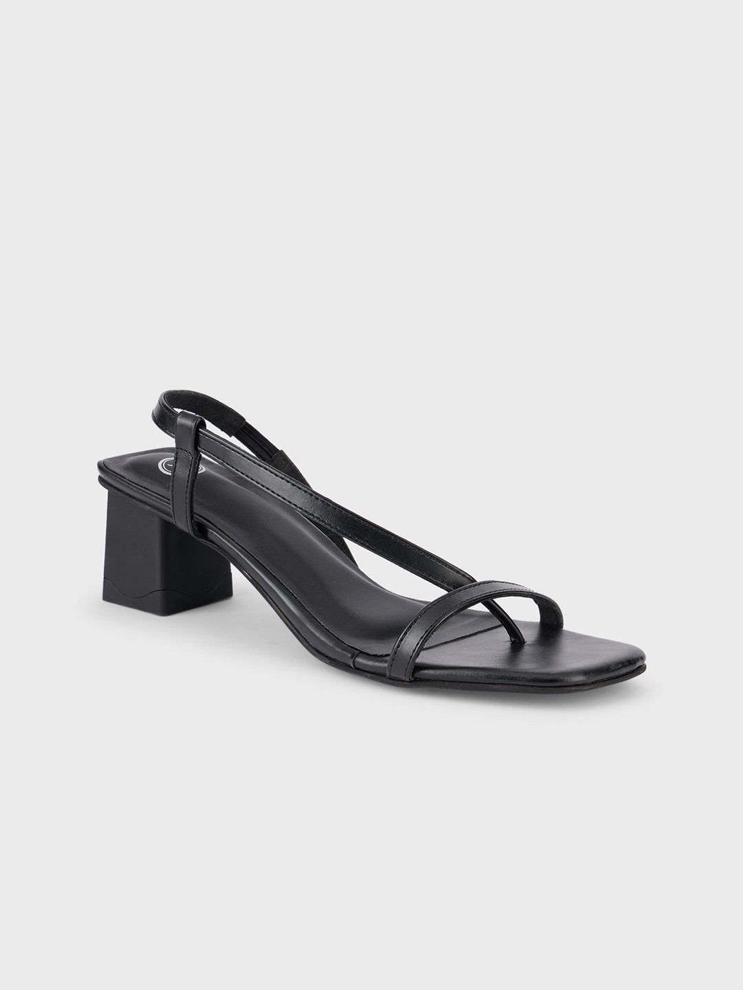 

20Dresses Black Open Toe Block Heels