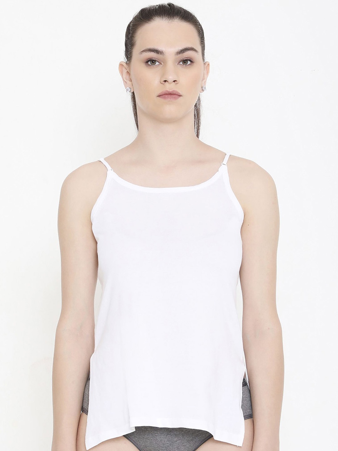

Feelings Non Padded Bio Washed Cotton Camisoles, White