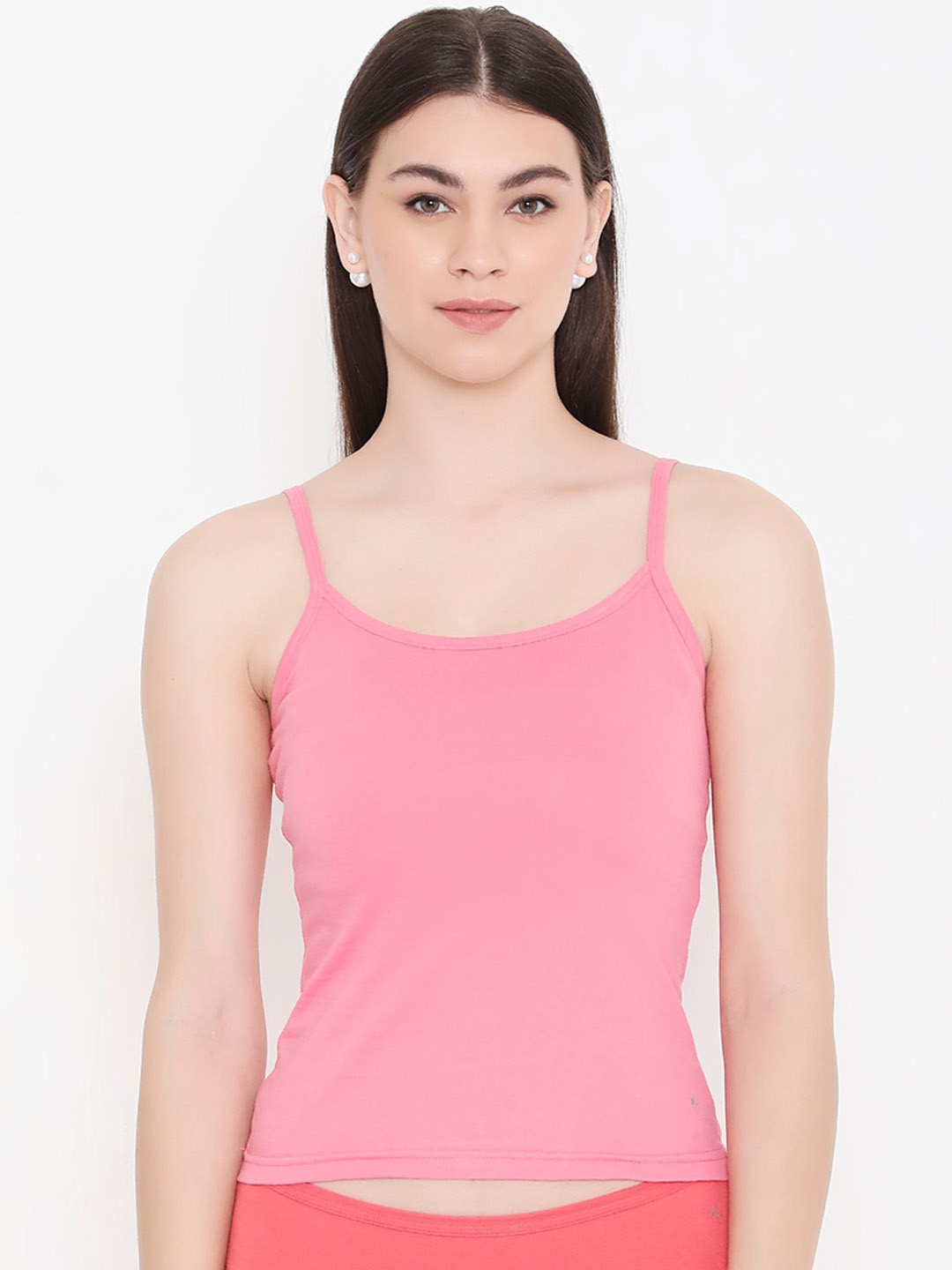 

Feelings Non Padded Slim Fit Pure Cotton Camisole, Pink