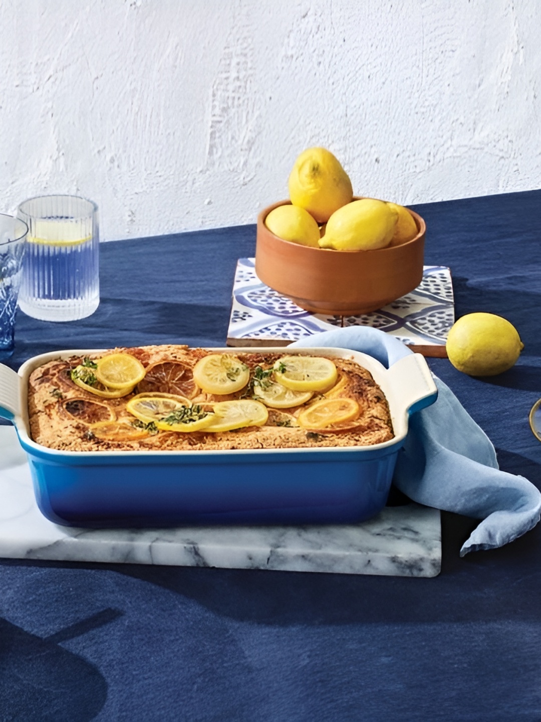 

LE CREUSET Blue Stoneware Bakeware Set