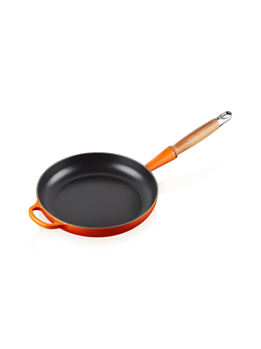 

LE CREUSET Black & Orange Colored Evo Frying Pan