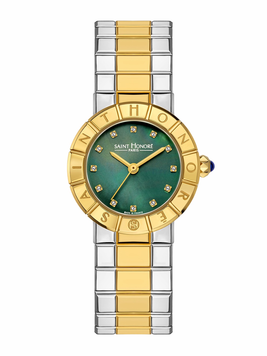 

SAINT HONORE PARIS Women Orsay Quartz Green Round Watch- OR715100-4VYDT