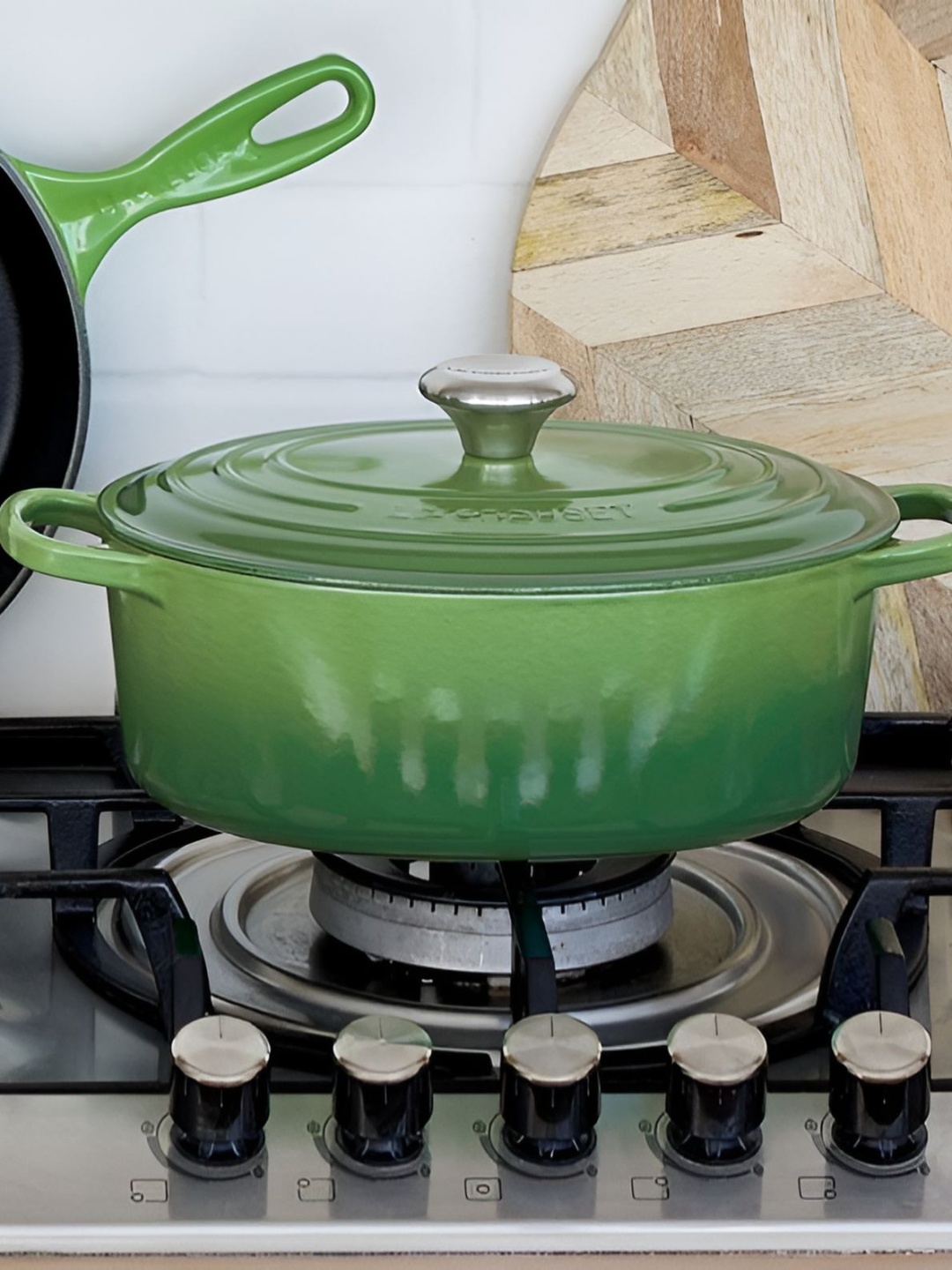 

LE CREUSET Evo Ovl Green Iron Casserole