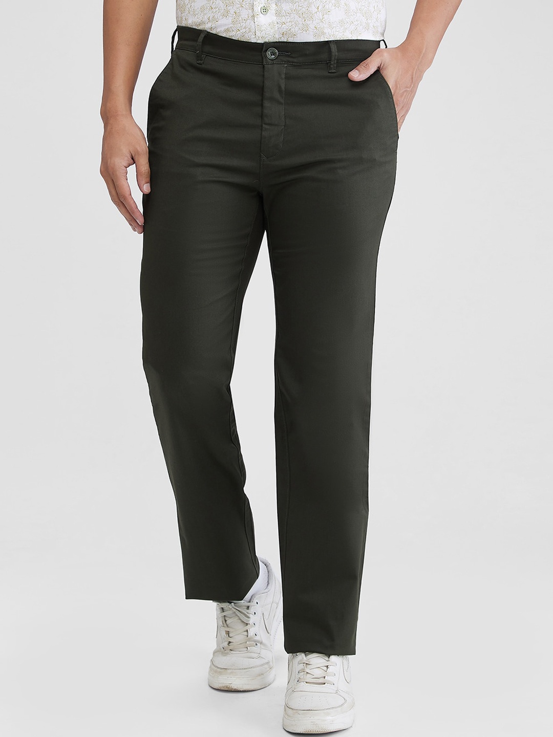 

ColorPlus Men Cotton Trouser, Green