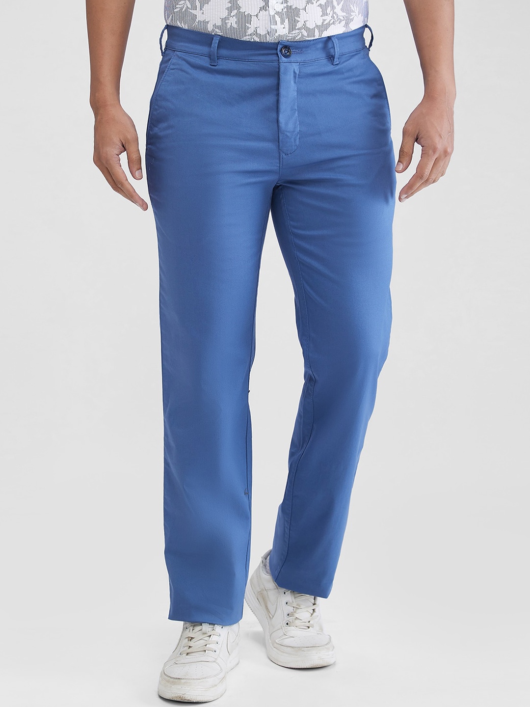 

ColorPlus Men Cotton Trouser, Blue
