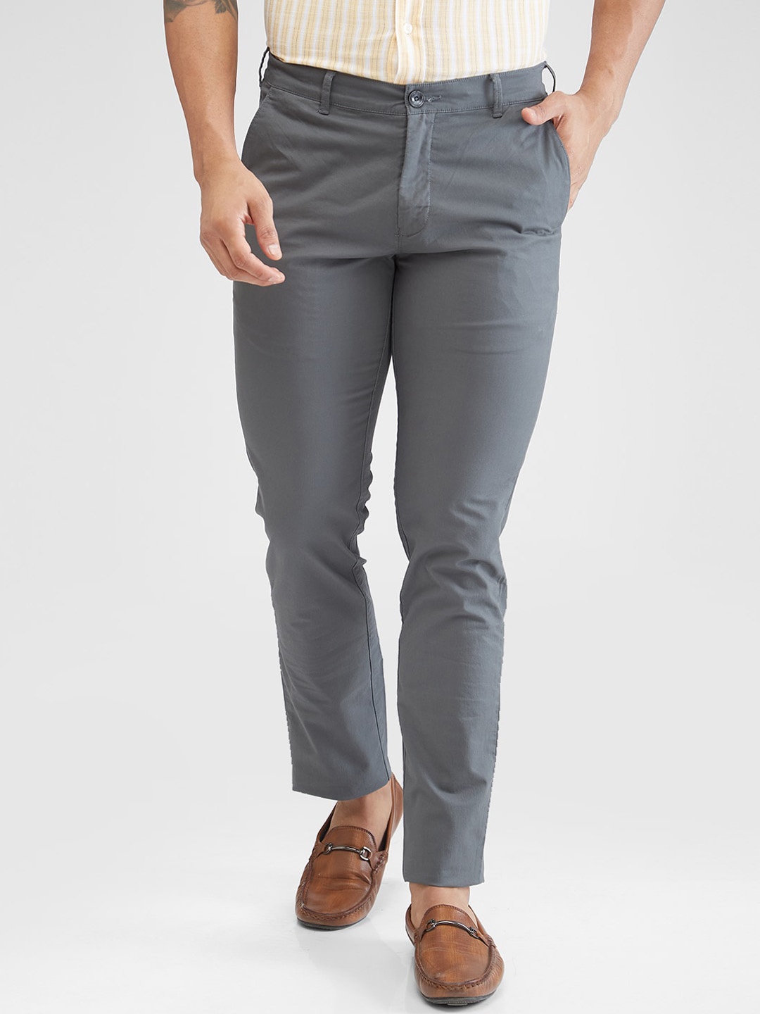 

ColorPlus Men Slim Fit Trouser, Green