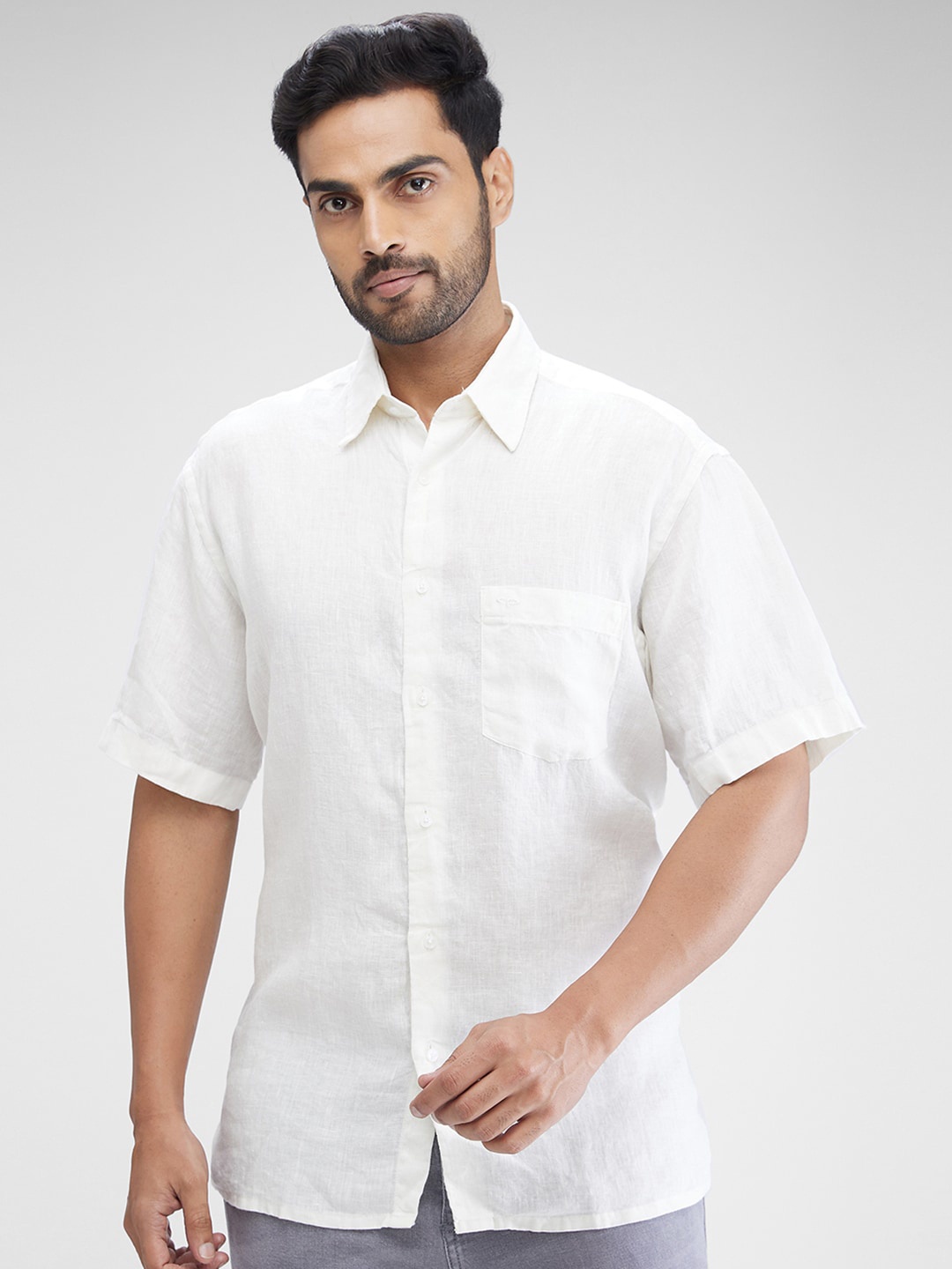 

ColorPlus Linen Casual Shirt, White