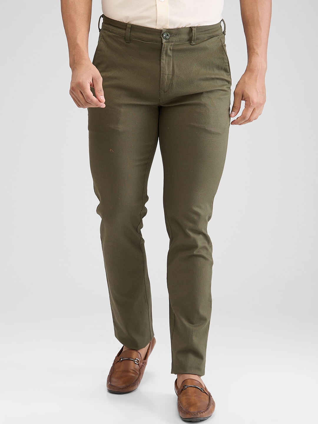 

ColorPlus Men Slim Fit Chino Trouser, Green