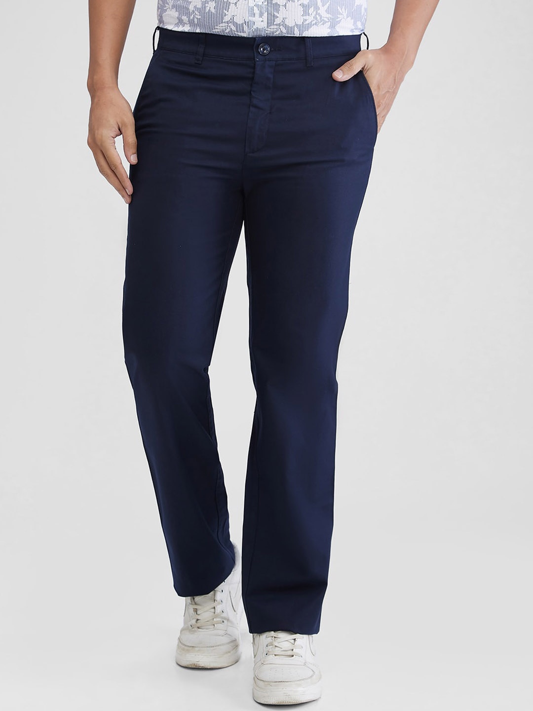 

ColorPlus Men Cotton Chinos Trouser, Grey