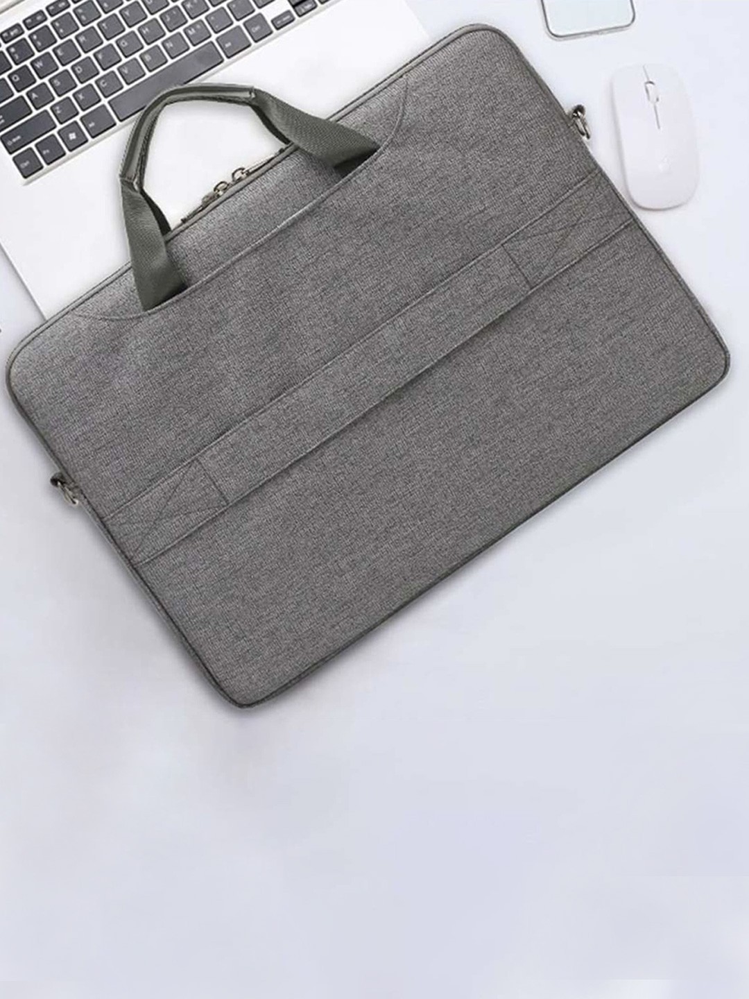 

THE CLOWNFISH Unisex Laptop Bag, Grey