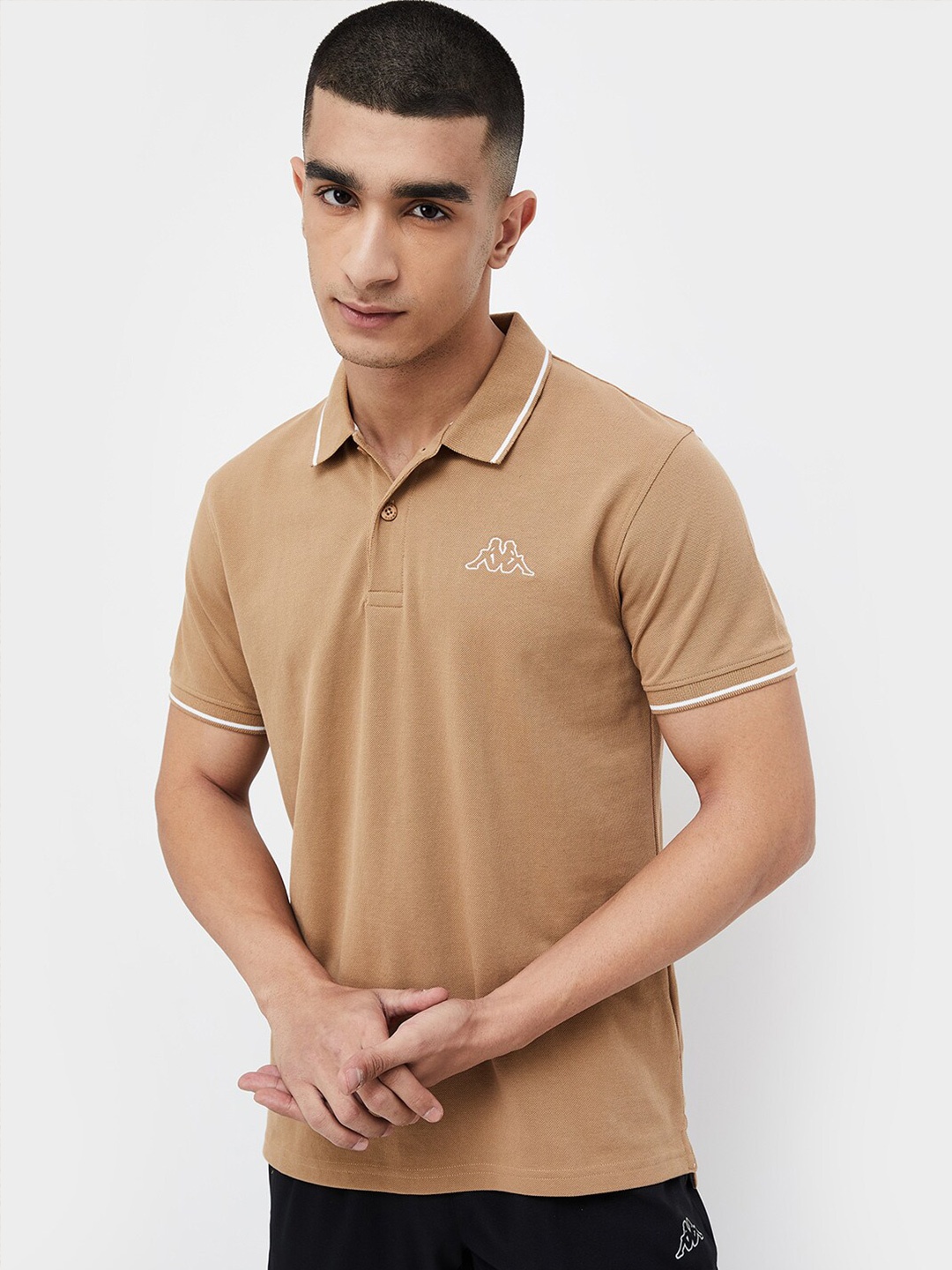 

Kappa Men Polo Collar Tshirt, Brown